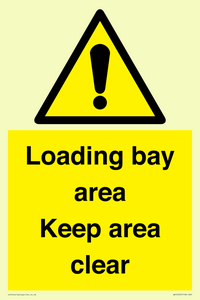 Loading bay area Keep area clear